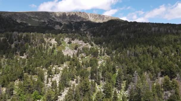 在西班牙吉罗纳的比利牛斯省的La Cerdanya 用无人驾驶飞机拍摄春季风景和湖泊的空中场景 Uhd — 图库视频影像
