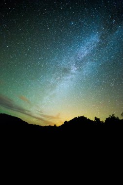 Samanyolu El Llano Del Jable, La Palma Adası, Kanarya Adaları, İspanya.