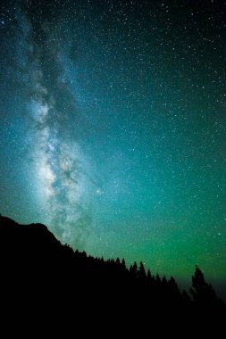 Samanyolu El Llano Del Jable, La Palma Adası, Kanarya Adaları, İspanya.