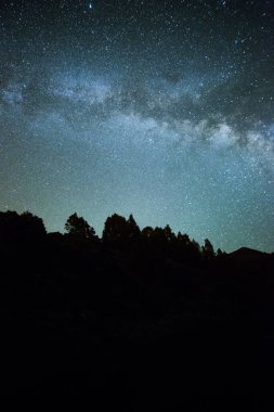 Samanyolu El Llano Del Jable, La Palma Adası, Kanarya Adaları, İspanya.