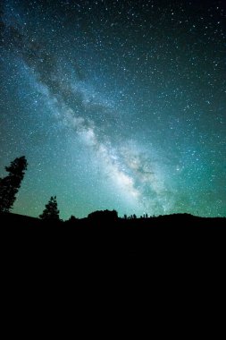 Samanyolu El Llano Del Jable, La Palma Adası, Kanarya Adaları, İspanya.