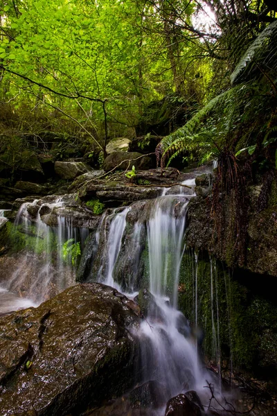 Cachoeira Primavera Garrotxa Girona Espanha — Fotografia de Stock