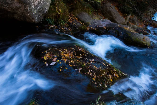 Cena Outono Camprodon Ripolles Pyrenees Espanha — Fotografia de Stock