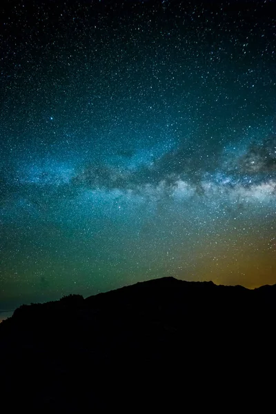 Caldera de Taburiente 'deki Samanyolu, La Palma Adası, Kanarya Adaları, İspanya