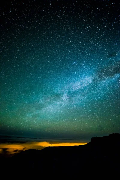 Vía Láctea Caldera Taburiente Isla Palma Islas Canarias España — Foto de Stock