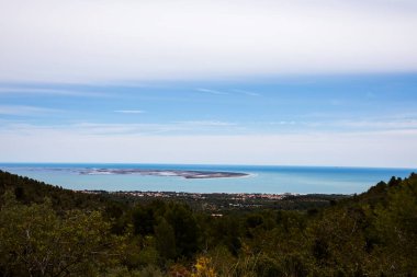 Delta de l 'Ebre Doğa Parkı' ndaki bahar manzarası, Tarragona, Kuzey İspanya