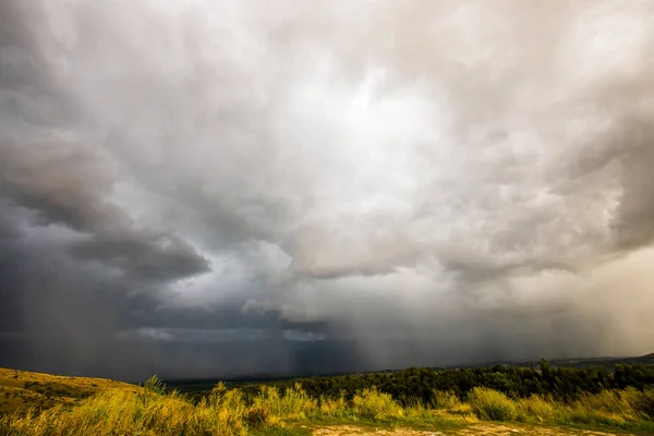 Sonnenuntergang Und Dramatische Wolken Cerdanya Pyrenäen Spanien — Stockfoto