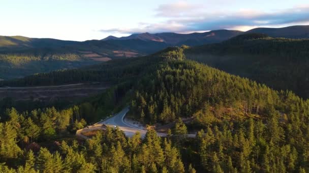 Aerial Scene Drone Summer Landscape Navarra Pyrenees Spain Uhd — Stock video