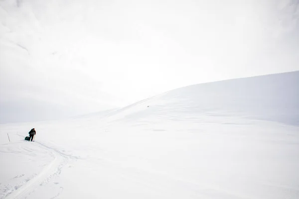 Expedición Esquí Parque Nacional Dovrefjell Sur Noruega — Foto de Stock
