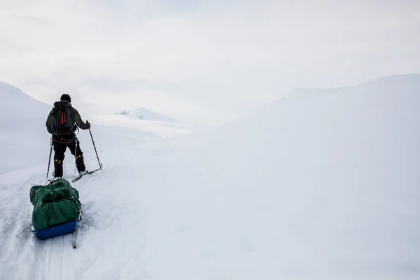 Ski Expedition Dovrefjell National Park South Norway — Photo