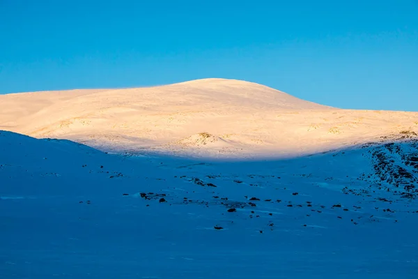 Paisaje Invernal Parque Nacional Dovrefjell Sur Noruega — Foto de Stock