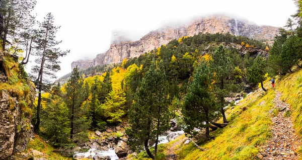 Otoño Parque Nacional Ordesa Monte Perdido España —  Fotos de Stock