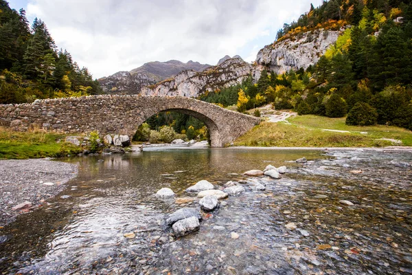 Autumn Bujaruelo Ordesa Monte Perdido National Park Spain — Φωτογραφία Αρχείου