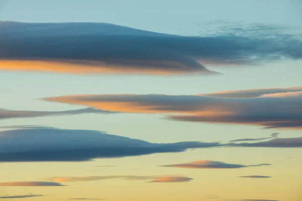 Sunset Wind Clouds Garrotxa Girona Spain — стоковое фото