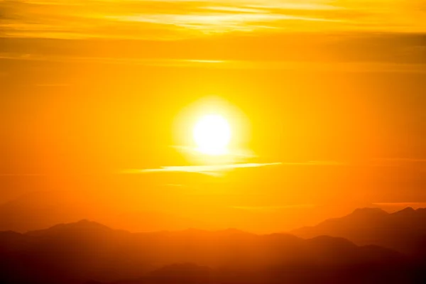 Sunset Pedraforca Mountain View Garrotxa Spain — Φωτογραφία Αρχείου