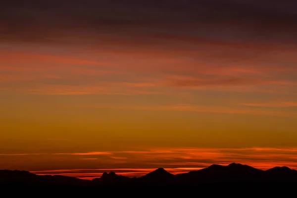 Sunset Pedraforca Mountain View Garrotxa Spain — Foto de Stock