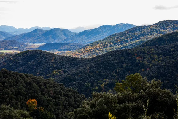 Autunno Rocabruna Alta Garrotxa Spagna Settentrionale — Foto Stock