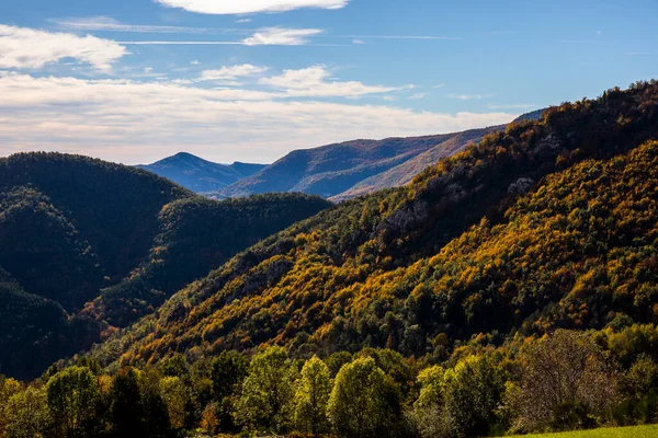 西班牙北部La Alta Garrotxa Rocabruna的秋天 — 图库照片
