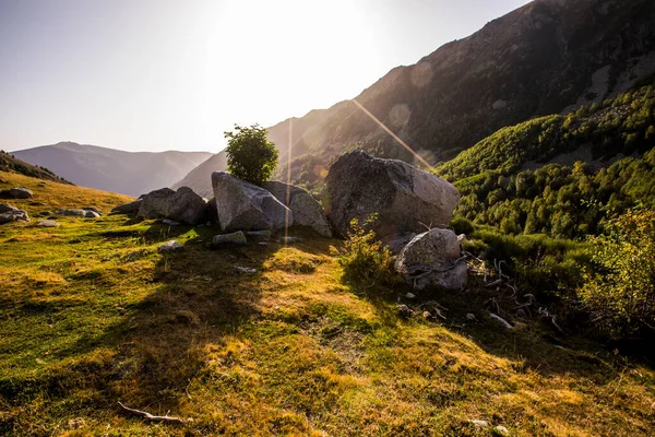 Mountain Landscape Campcardos Valley Cerdanya Pyrenees France — Fotografia de Stock