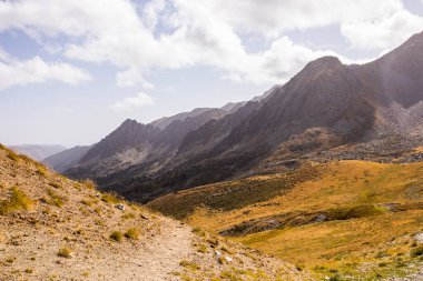 Mountain landscape in Campcardos valley, La Cerdanya, Pyrenees, France.