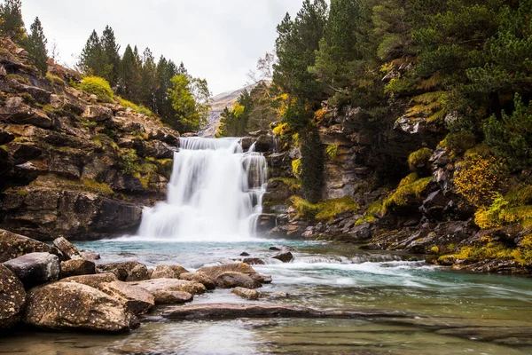 Otoño Parque Nacional Ordesa Monte Perdido España —  Fotos de Stock