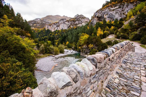 Autumn Bujaruelo Ordesa Monte Perdido National Park Spain — Φωτογραφία Αρχείου