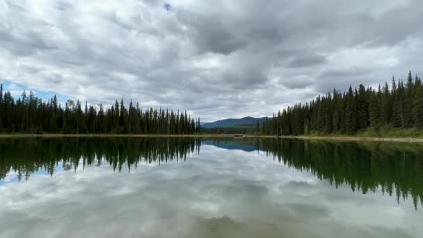 Summer Landscape Jasper National Park Canada — Stockvideo