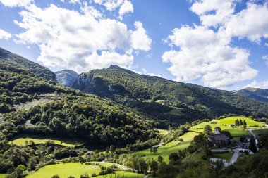 Summer landscape in the mountains of Navarra, Pyrenees, northern Spain