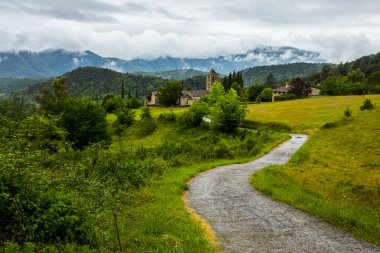 Spring in Sant Marti De Capsec church, La Garrotxa, Spain.