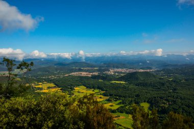Spring sunrise in La Fageda D En Jorda Forest, La Garrotxa, Spain.