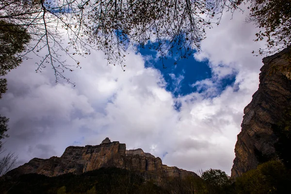 Autunno Ordesa Parco Nazionale Del Monte Perdido Spagna — Foto Stock