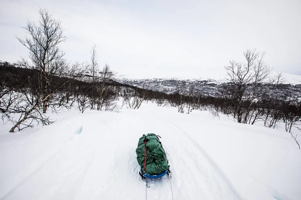 Лыжная Экспедиция Национальный Парк Доврефьель Южная Норвегия — стоковое фото