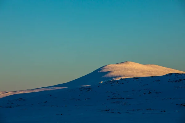 Norveç Güneyindeki Dovrefjell Ulusal Parkı Nda Kış Manzarası — Stok fotoğraf