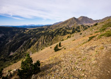 Camporrells, Capcir, Pyrenees, Fransa 'da yaz manzarası.
