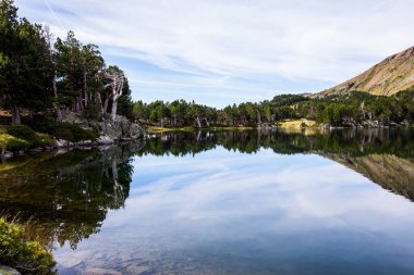 Camporrells, Capcir, Pyrenees, Fransa 'da yaz manzarası.