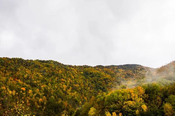 Jesień Parku Narodowym Ordesa Monte Perdido Hiszpania — Zdjęcie stockowe