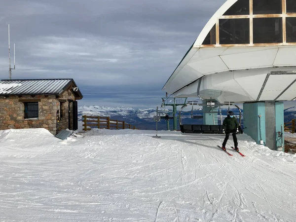 Masella Spanien Dezember 2020 Skifahrer Mit Schutzmasken Masella Pyrenäen Spanien — Stockfoto