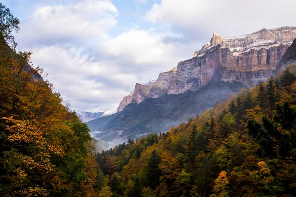 Otoño Parque Nacional Ordesa Monte Perdido España —  Fotos de Stock