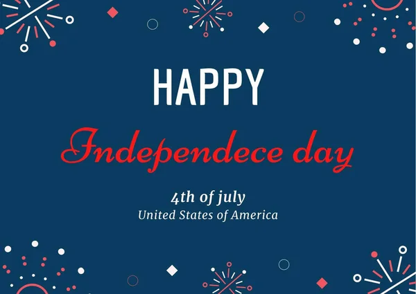 Šťastný 4. červenec. Den nezávislosti Spojených států, 4. července. — Stock fotografie