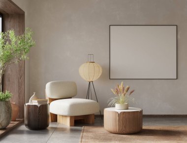 Modern dairenin iç tasarımı. İç modelleme, 3D canlandırma 
