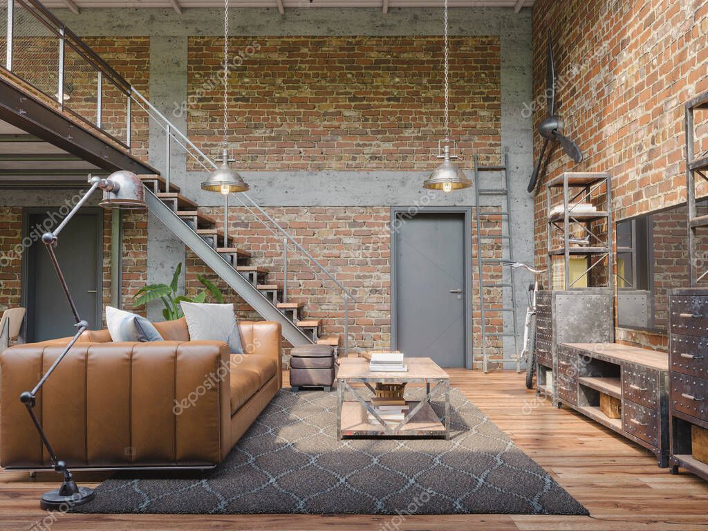 Room Letto Industrial Chic Casa Stile Soggiorni Industrial Chic