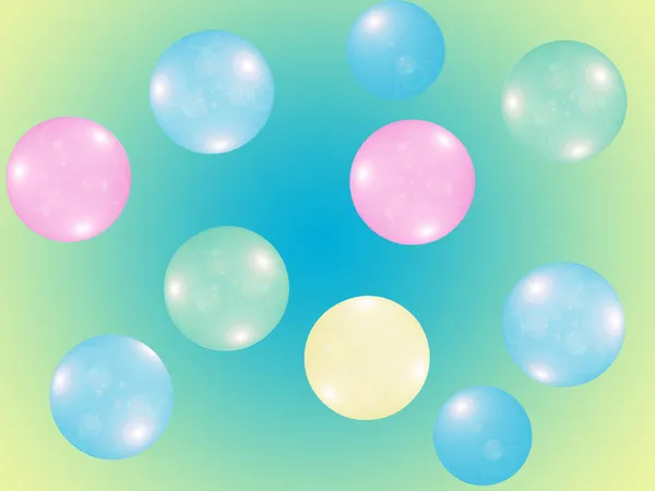 Colorful round shiny balls. — 图库照片