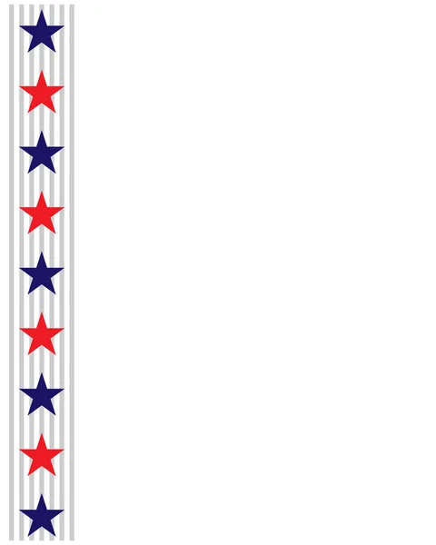 Divisor Faixa Borda Decorativa Com Estrelas Elemento Design Simbolizando Bandeira — Vetor de Stock
