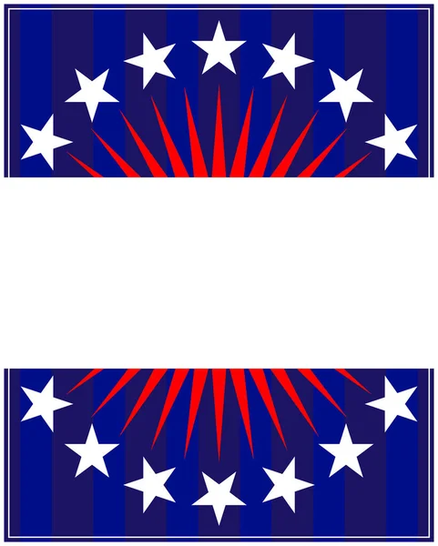 Astratto Bandiera Americana Simboli Bordo Sfondo Con Spazio Vuoto Testo — Vettoriale Stock