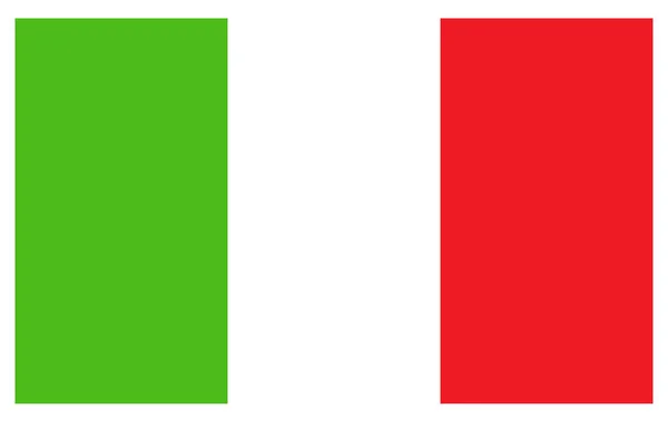 Drapeau Italien Vert Blanc Rouge Toile Fond Bannière Conception Graphique — Image vectorielle