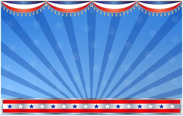 Rekreační Abstraktní Americké Vlajky Symboly Pozadí Banner Rám — Stockový vektor