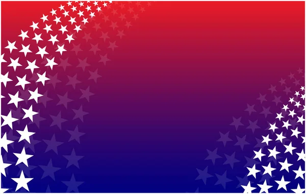 Abstract Rood Blauw Amerikaanse Vlag Achtergrond Met Sterren Ontwerp Sjabloon — Stockvector