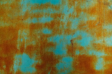 Arka plan için paslı demir çitin tam kare görüntüsü