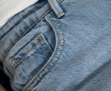 Arka plan için kot kumaşının yakın plan görüntüsü