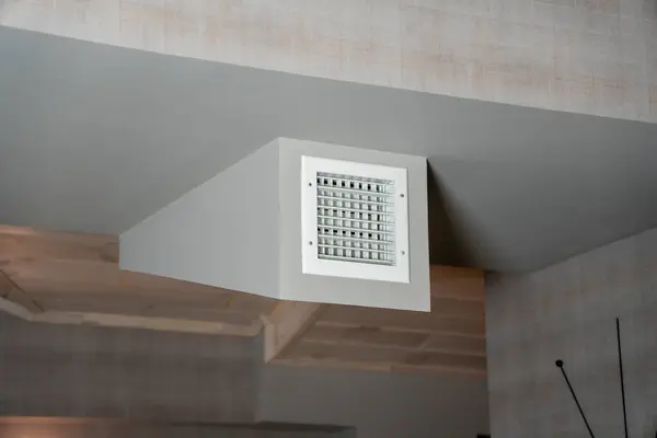 Close Sistema Ventilação Casa Moderna — Fotografia de Stock